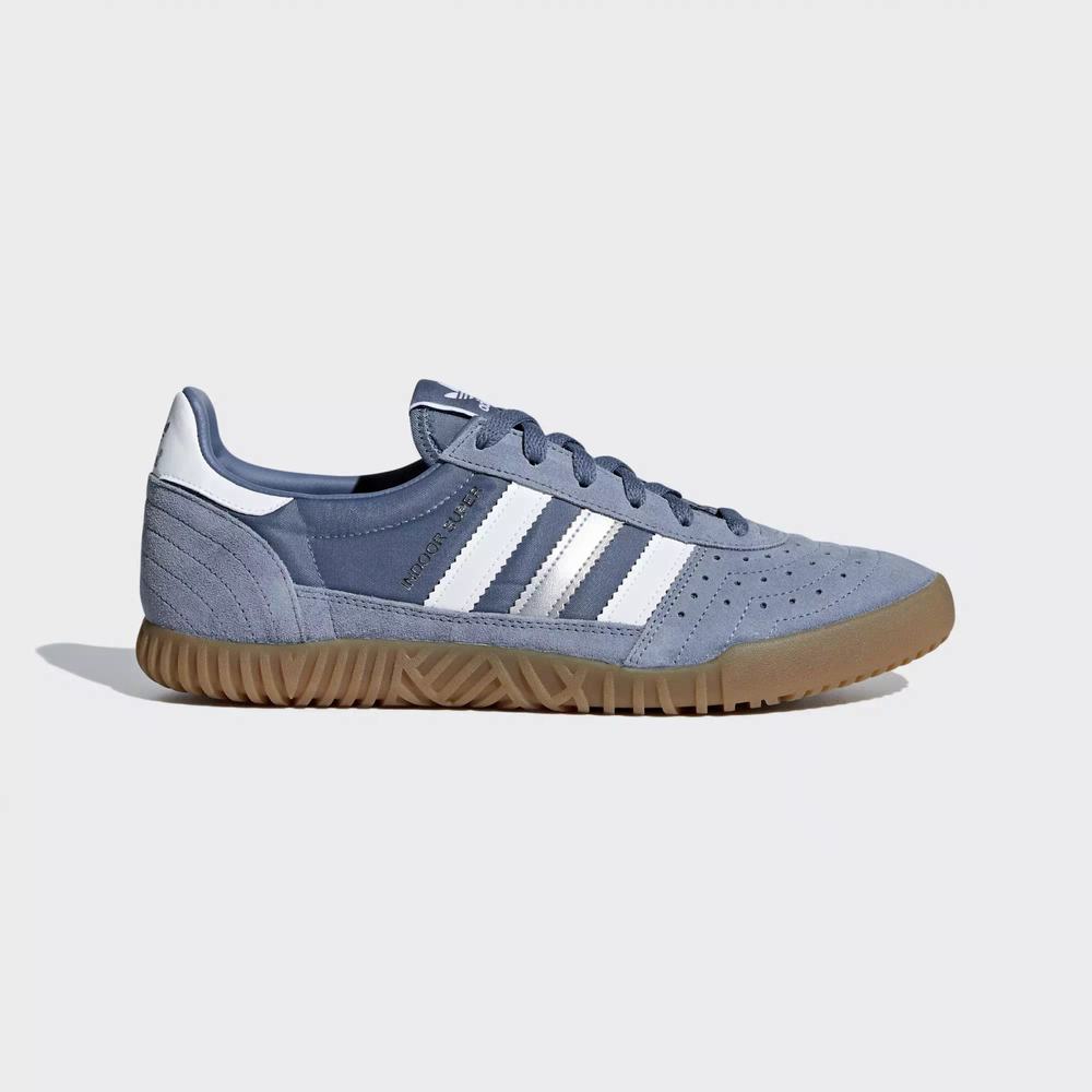 Adidas Indoor Super Tenis Azules Para Hombre (MX-32819)